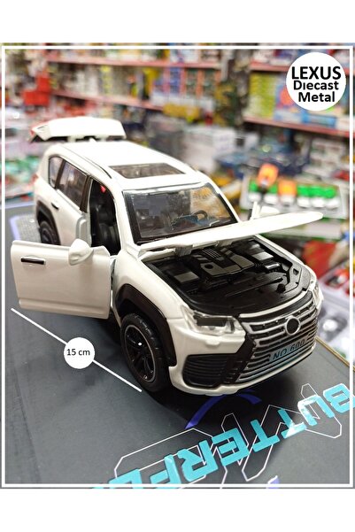 OYUNCAKSAHİLİ LEXUS JİP DİECAST TARZI METAL ARABA KAPILAR BAGAJ MOTOR KAPUTU ...