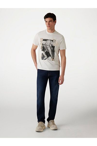 Guess Tricou pentru bărbați Ss Bsc Movie, cu croiala normală