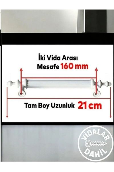 spotkulp 160 mm MÂNER DE MOBILIER MODEL DUCK DIN PLASTIC DUR ALB - MÂNER DE BUCĂTĂRIE, SERTAR, DULAP