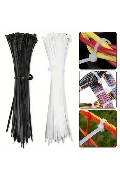 Generic 250Multi-Purpose Strong Nylon Straps,Adjustable Self-Locking for Tie-Down,Fastening&Strapping,5sizes