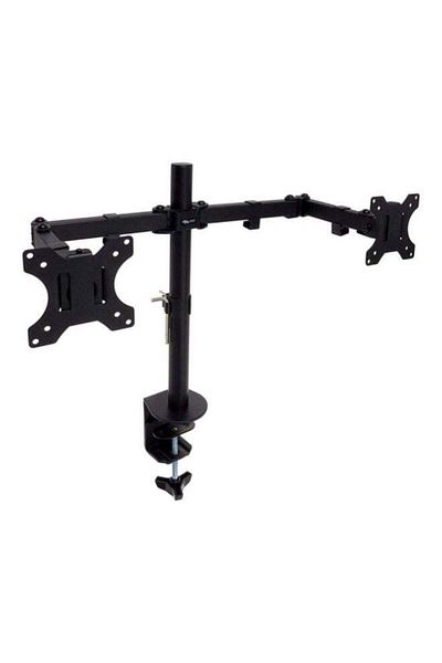 Generic Adjustable Dual Monitor Desk Mount Black