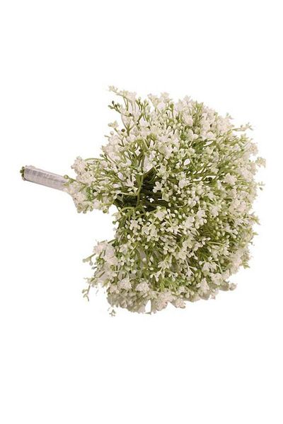 Generic 12 Heads Bunch Of Colorful Stars Holding Artificial Flower Stick White/Green