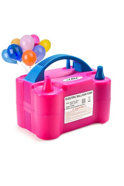 N2Y Electric Balloon Pump with Two Nozzles, Portable Air Pump for Party Decorations