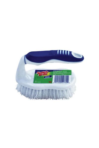 Generic Scotch Brite All Purpose Utility Brush White and Blue 3.5inch