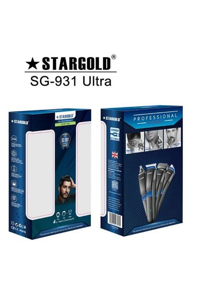 Generic STARGOLD Ultra 4-in-1 Grooming Kit – Beard, Nose, Detail, Shaver, Cordless & Rechargeable