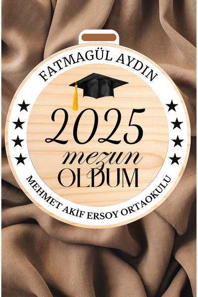 GÜL MZC Mezuniyet Madalyası, Mezuniyet Rozeti, Magnet, Kişiselleştirilebilir