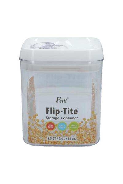 Generic Felli Flip-Tite Storage Container Clear 81oz