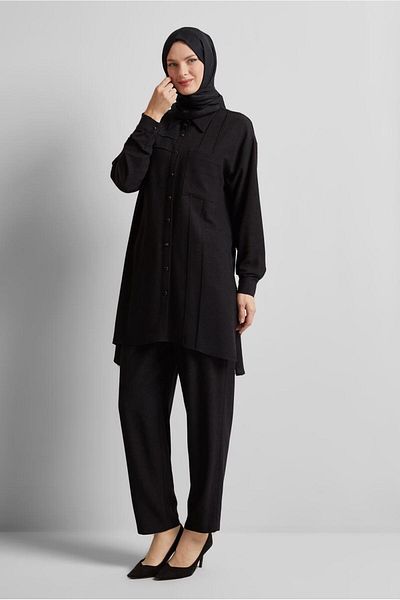 Alvina Pants Viscos Linen Suit 45613