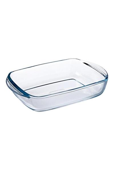 Generic PYREX Rectangular Cook and Storage Dish with Lid Green and Clear 2.5 Liter 216P000
