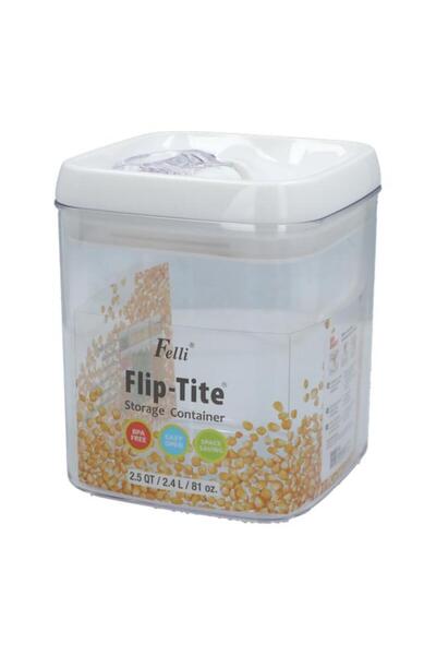Generic Felli Flip-Tite Storage Container Clear 81oz