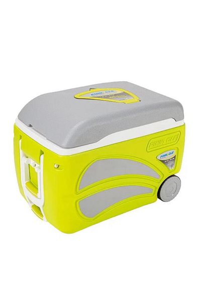 Generic PINNACLE Plastic Insulated Wheeled Travel Ice Chest Assorted Color 45 Liter TPX-6001