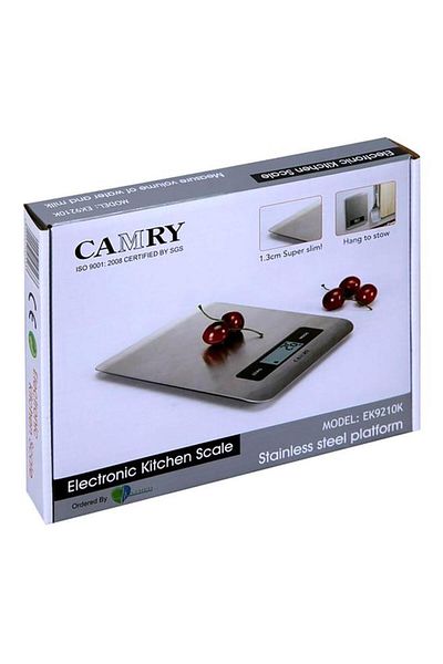 Generic CAMRY Durable Stainless Steel Multifunctional LCD Display Kitchen Scale 5kg