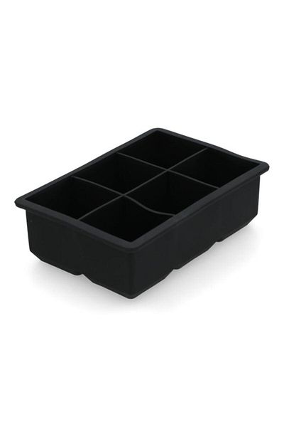 Generic Felli Elegant and Modern Design Rectangular Ice Cube Tray Black 16.2 x 5cm