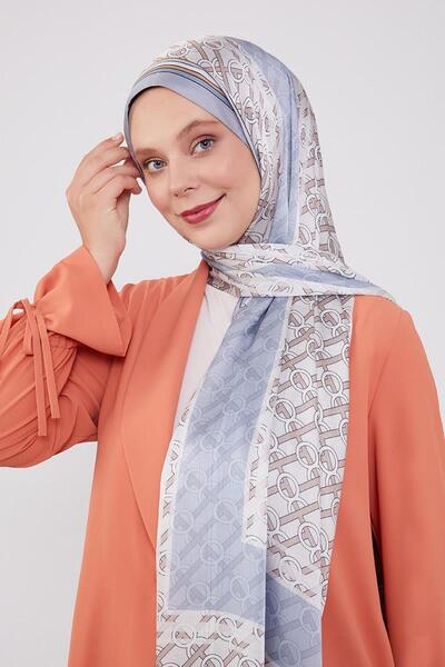 Levidor Indigo Striped Ring Pattern Brand Shawl