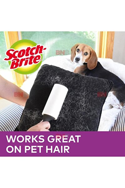 Generic Scotch Brite 48-Sheets Pet Extra Sticky Lint Roller White