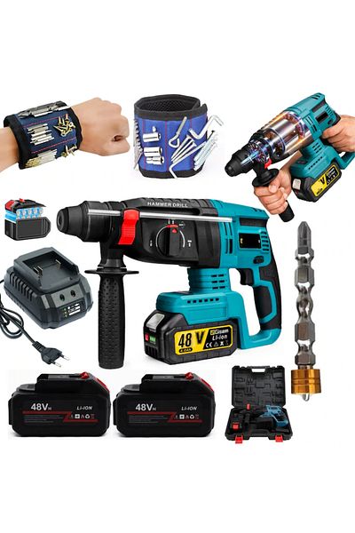 OEM Rotary hammer, Professional, Battery, SDS+, EU Plug 3500 rpm, + BIT+ SUP MAGNETIC