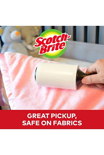 Generic Scotch Brite 30-Sheet Mini Lint Roller Black and White