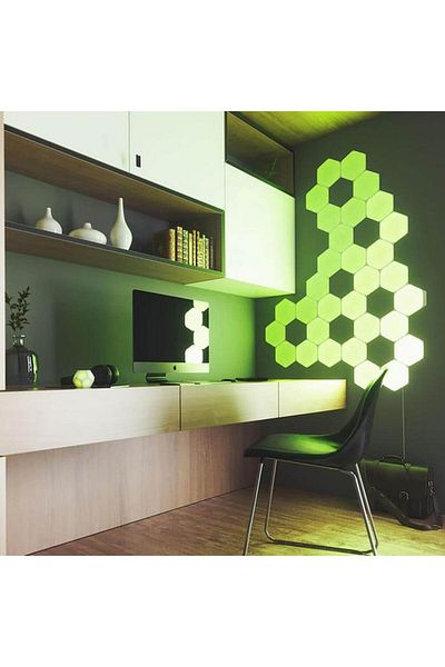 Generic Nanoleaf 3-Piece Hexagon Shapes Expansion Light Panel Kit Multicolor NL42-0001HX-3PK