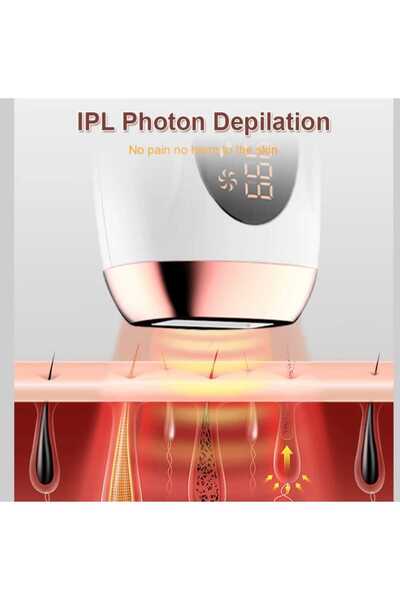 OEM Αποτριχωτική συσκευή IPL για γυναίκες και άνδρες – Μόνιμη αποτρίχωση, κατά της ακμής – 9 βήματα, οθόνη LCD 3 λειτουργίες