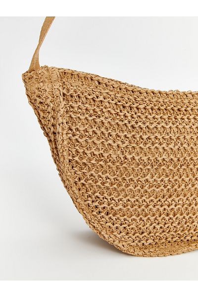 LC Waikiki Women's Straw Shoulder Bag
