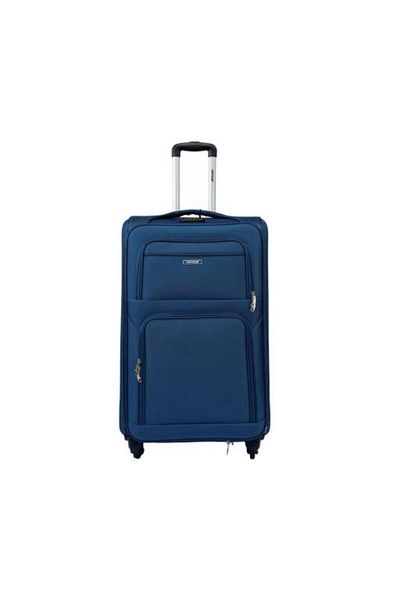 Generic STARGOLD Premium Fabric Trolley 4PCS Set with 360° Wheels, Lock System, 20/24/28/32 Inch, Dark Blue