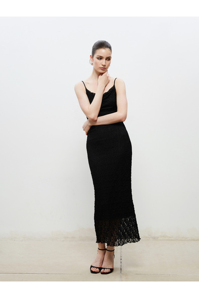 LC Waikiki Square Neck Strap Dress
