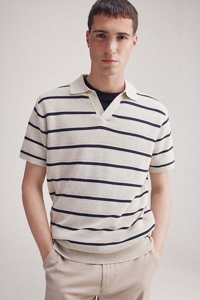 Springfield short sleeve jersey with resort neck structure