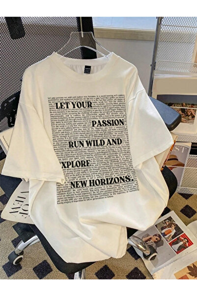 COHERENT Unisex Ανδρικά/Γυναικεία LET Προσαρμοσμένα εμπριμέ βαμβακερά μπλουζά...