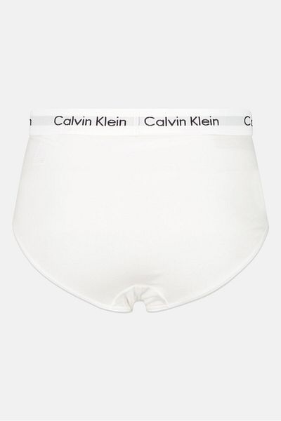 Calvin Klein Men 3 Pack Brand Logo Hip Briefs, Multicolor