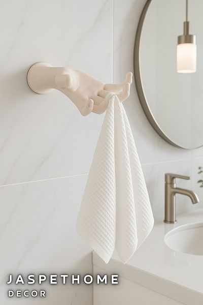 APJ STORE SINCE 2020 Decorative Hand Figure Hanger 12 X 10 cm (Large Size) Bathroom, Toilet, Kitchen,