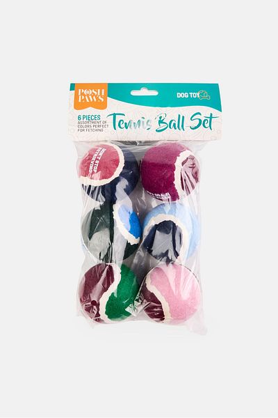 Posh 6 Pieces Mini Tennis Balls for Dogs