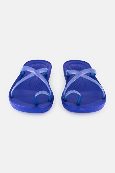 Fitflop Women Iqushion Wave Slip On Slipper, Indigo