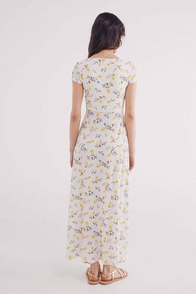 Springfield Lemon print midi dress