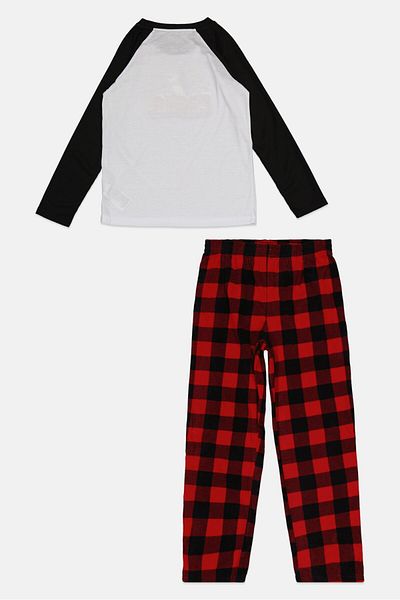 Hurley Kids Boy 2 Pcs Printed Pajama Set, Black