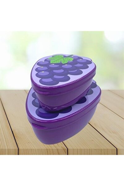 MericLine BUFFER® 2-Piece Nesting Grape Model Storage and Nutrition Container...