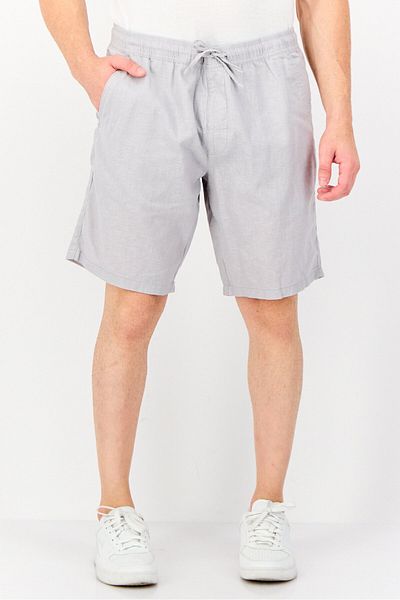 CELIO Men Solid Basic Jogger Shorts, Grey