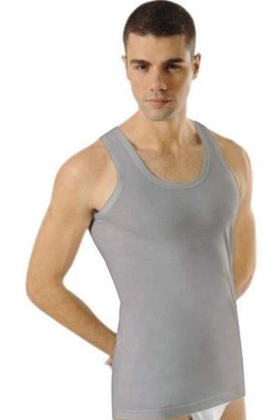 Rasanet Men's Ribbed Undershirt Gray - 1104A