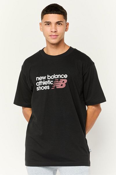 New Balance Men Sportswear Fit Short Sleeve Outdoor T-Shirt, Black