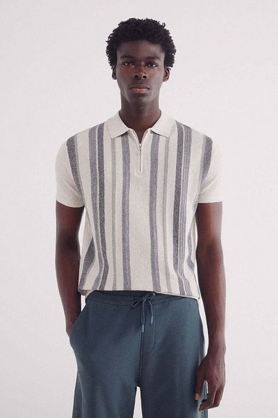Springfield Short-sleeved textured jumper