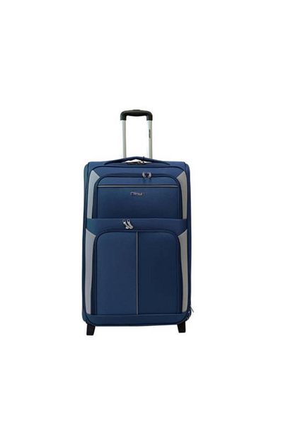 Generic STARGOLD 4PCS Premium Fabric Trolley Luggage Set, 2 Wheels, 20-32 Inch Suitcases, VT-TR511 Navy Blue