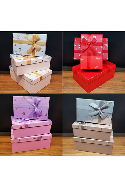 Toptan Bulurum 3-Piece Rectangular Gift Box