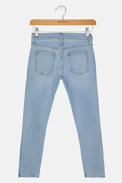 GAP Kids Boy Skinny Fit Washed Stretchable Denim, Light Blue