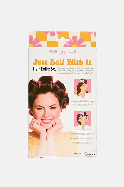 Ruby & Millie 12 Pcs Hair Roller Set, Multicolor
