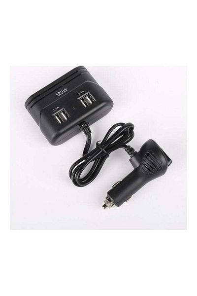 Generic 2-In-1 Car Charger black