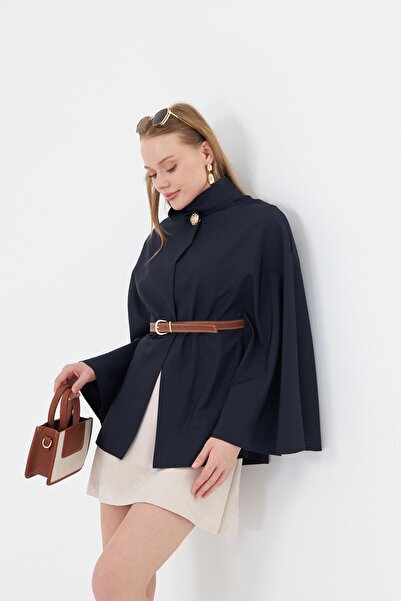 TIFFANY&TOMATO Deri Kemerli Suya Dayanıklı Panço