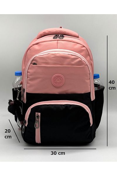 Harmela First School Bag Set of 3 Unisex Children's Primary School Bag Hrm-8010 Powder-Black