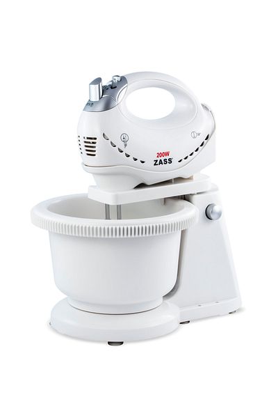 Zass ZHM 05BB bowl mixer, 200W, 5 speeds, Turbo function, chopper, rotating bowl