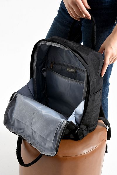 Just Polo Unisex Waterproof Imported Crinkle Fabric School Business and Travel Backpack