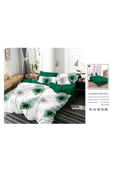 CHIRASO CHIRASO Bedding Set, FINET, 6 Pieces, Bed Sheet 245x250, Quilt 200x230, 4 Pillowcases