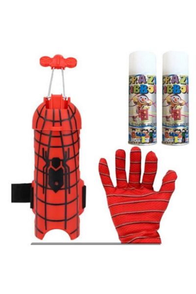 OEM Spider-Man Web Launcher with Glove 2In1, 2 Foam Tubes and 1 Water Tank